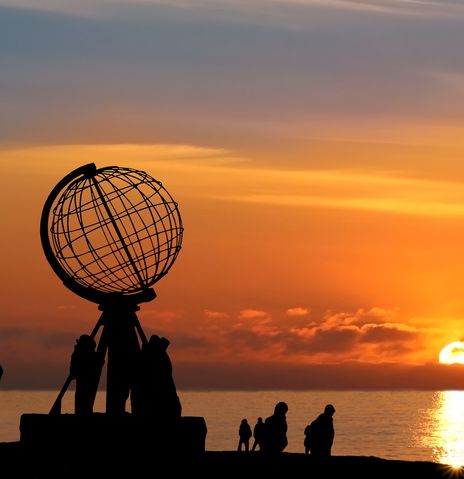 Sonnenuntergang am Nordkap