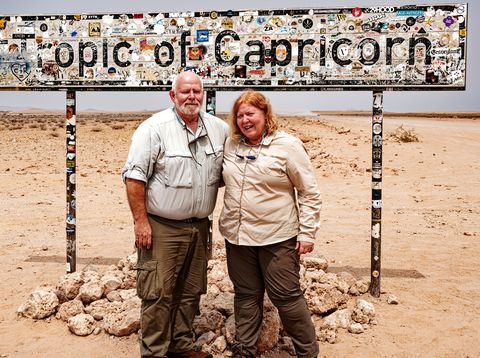 Chronisten Michael und Michaela in Namibia