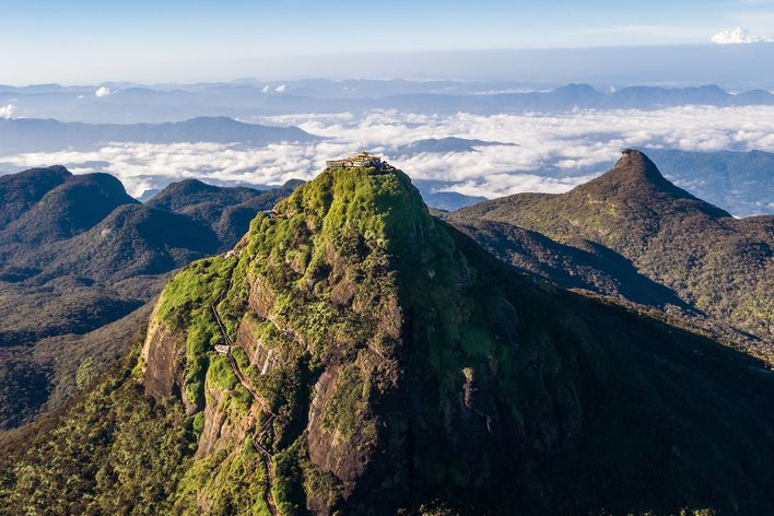 Ausblick auf den Adam´s Peak in Sri Lanka