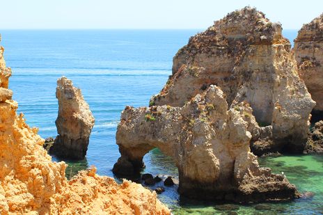 Ponta da Piedade an der Algarve in Protugal