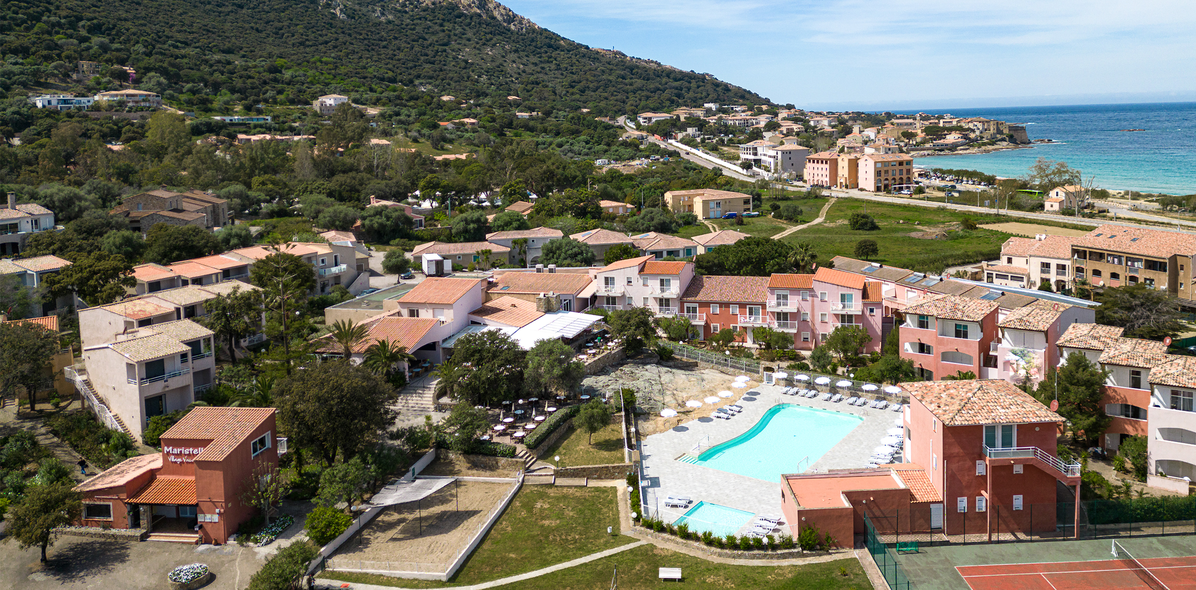 Blick auf das Hotel Maristella