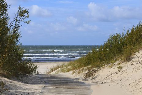 Strand von Liepaja in Lettland