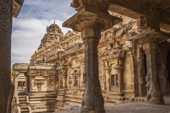 Stadt Tanjore in Indien