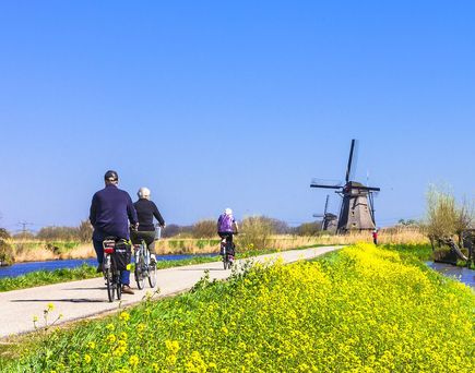 Radfahrer in den Niederlanden