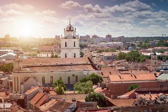 Blick auf Vilnius