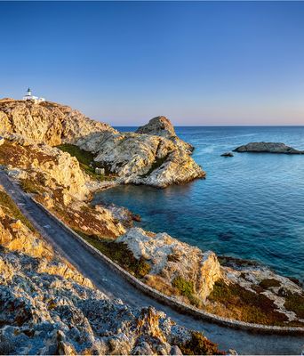 Leuchtturm auf der Insel Korsika