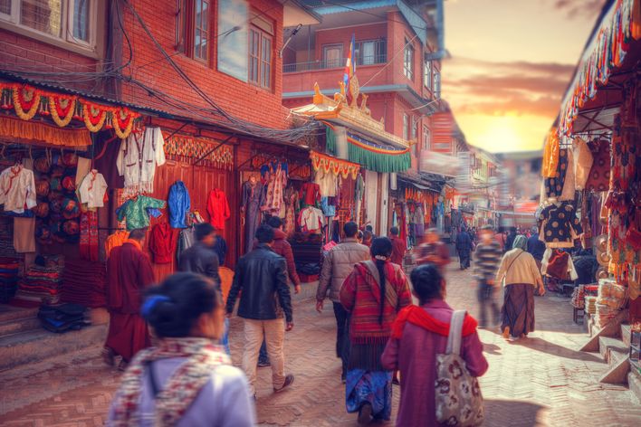 Markt in Kathmandu