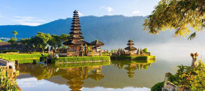 Bedugul Tempel auf Bali in Indonesien