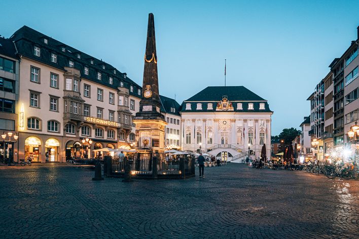 Marktplatz in der Stadt Bonn