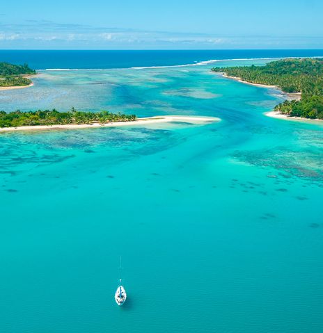 Insel Sainte Marie Meer und Boot