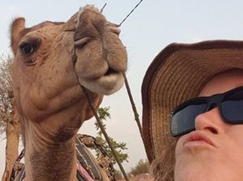 Chronistin Jeanette in Indien