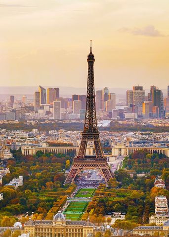 Blick auf den Eiffelturm in Paris