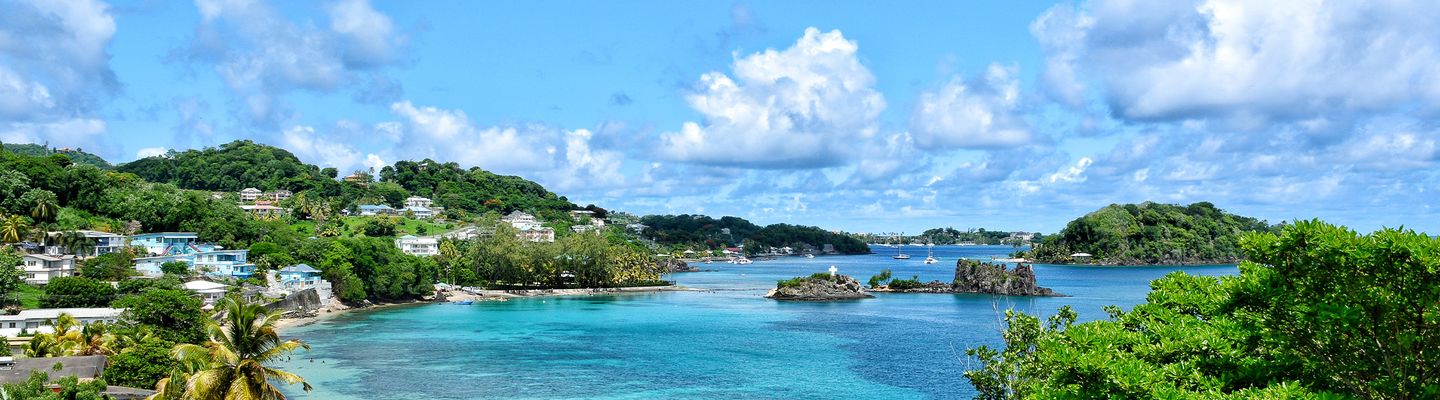 Ausblick auf den Strand von Saint Vincent 