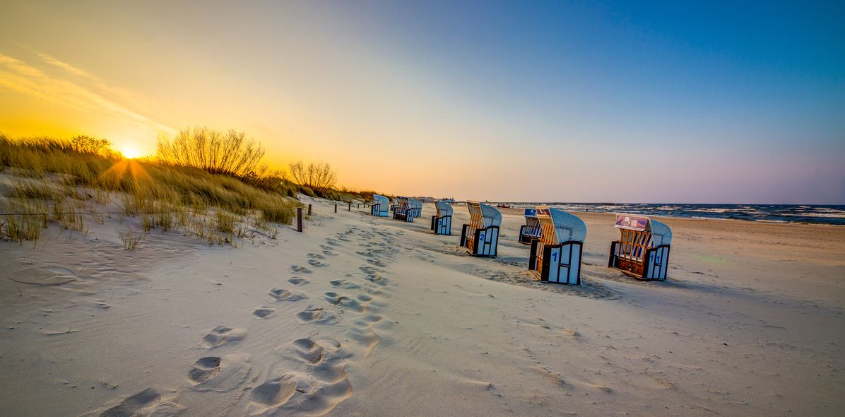 Strandkörbe am Strand von Usedom