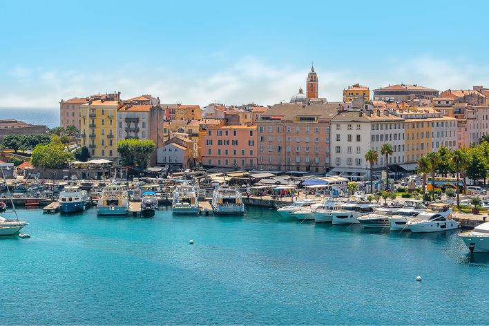 Blick auf Ajaccio auf Korsika