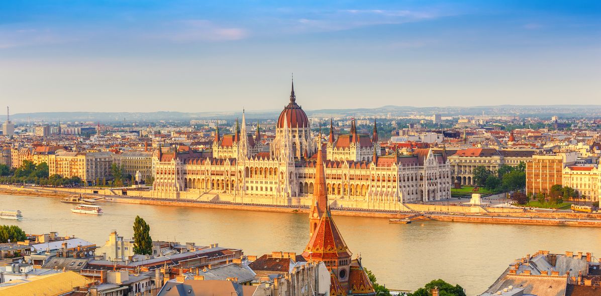 Blick auf die Stadt Budapest