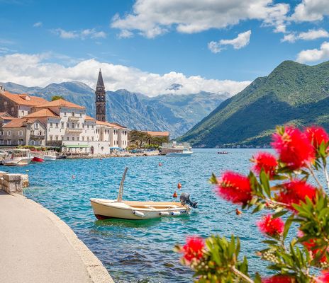 Blick auf die Stadt Kotor in Montenegro