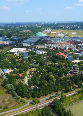 Blick auf die Stadt Oberhausen