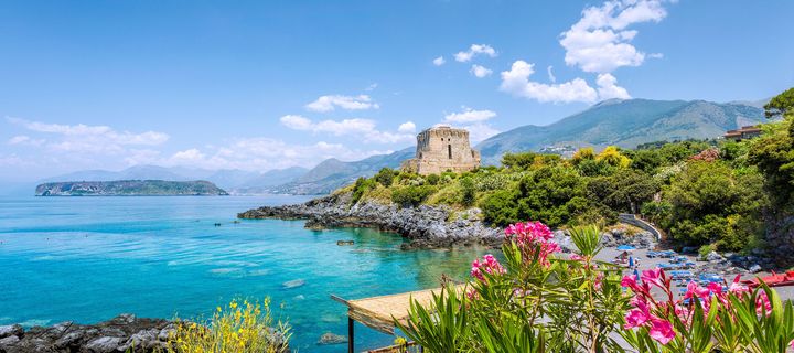 Küste von Kalabrien in Italien