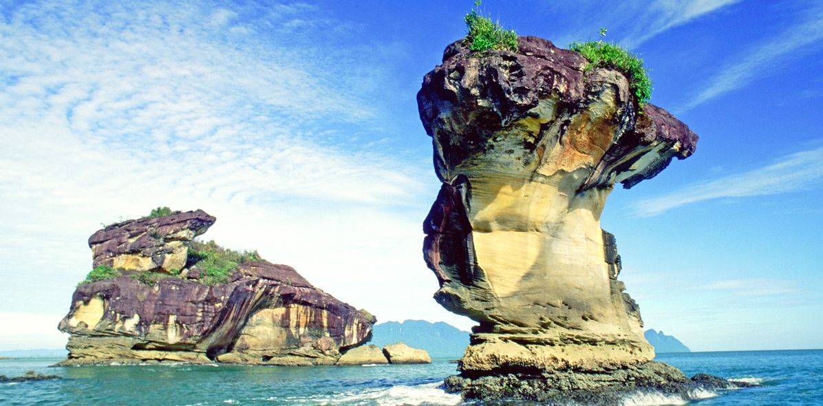 Nationalpark in Bako in Malaysia