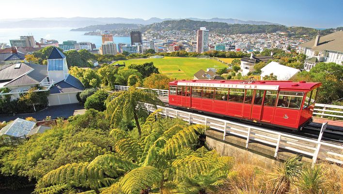 Cable Car Bahn in Wellington, Neuseeland