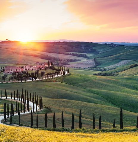 Val d Orcia Landschaft 