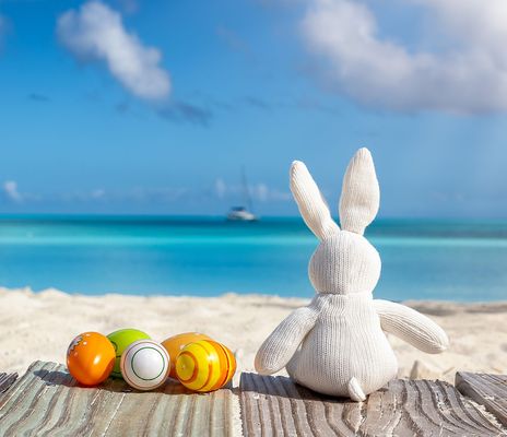 Osterhase am Strand