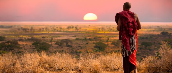 Masai Krieger in Kenia