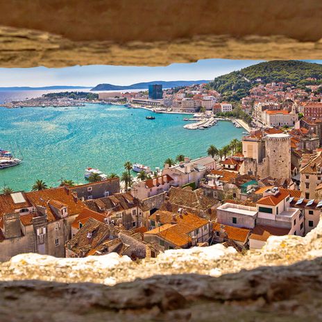Ausblick auf die Stadt Split