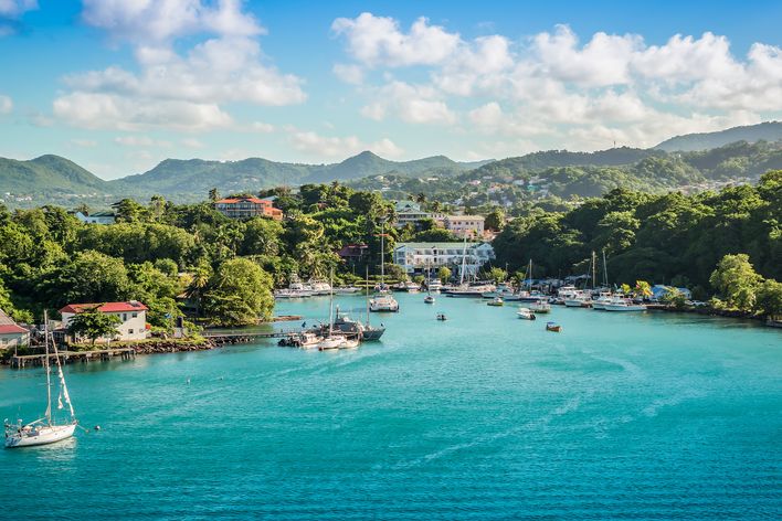 Insel St. Lucia in der Karibik