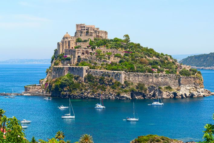 Aussicht auf Castello Aragonese