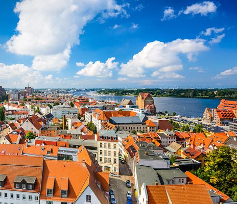 Blick auf Rostock