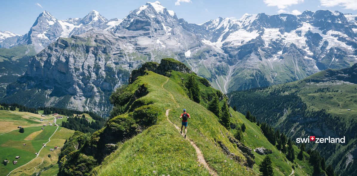 Berggipfel in der Schweiz