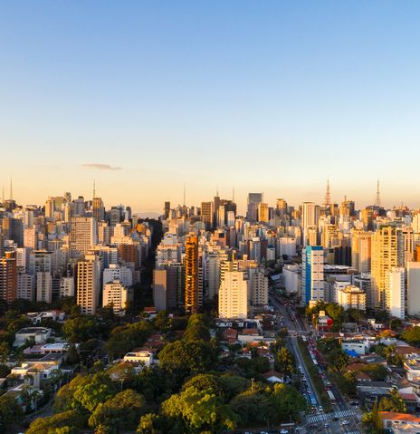 Skyline von Sao Paulo in Brasilien