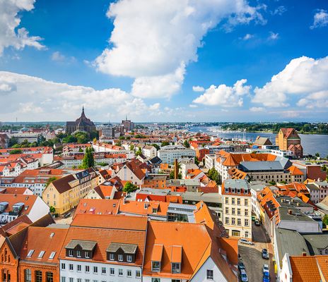 Blick auf Rostock