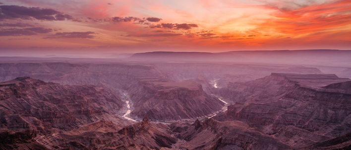 Die Schlucht des Fish River Canyons