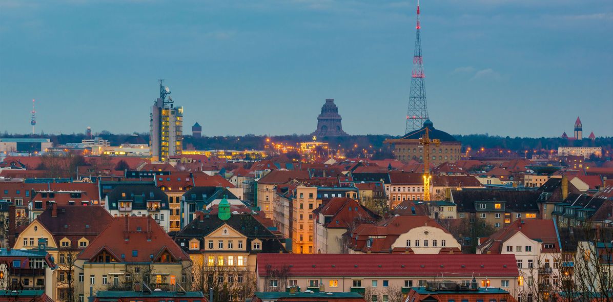 Stadtansicht von Leipzig in Deutschland