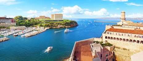 Hafen von Marseille in Frankreich