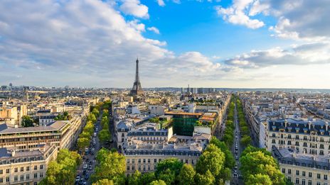 Blick auf Paris mit Eifelturm