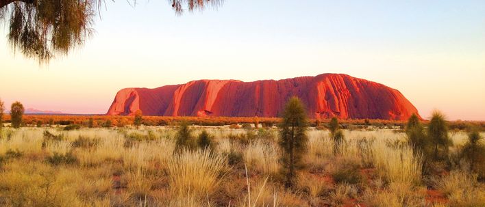 Heiliger Berg Uluru in Australien 