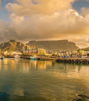 Blick auf Kapstadt in Südafrika