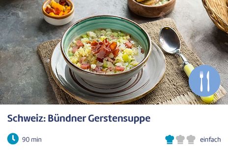 Schweiz: Bündner Gerstensuppe