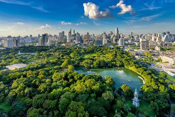 Blick auf die Stadt Bangkok