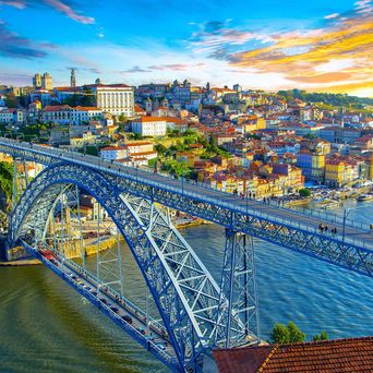 Blick auf die Stadt Porto