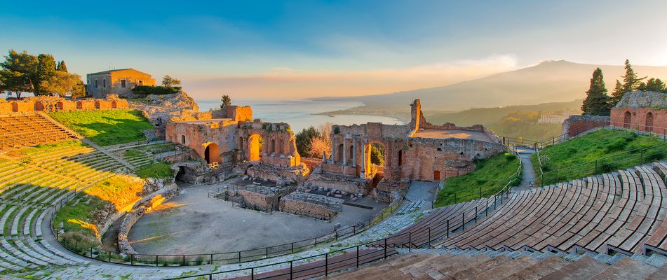Amphitheater von Taormina auf Sizilien