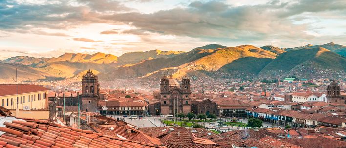Blick auf Cusco in Peru