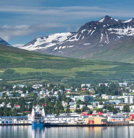Hafen Akureyri Boote