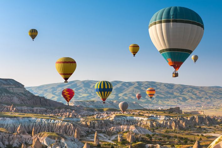 Heißluftballons in Kappadokien