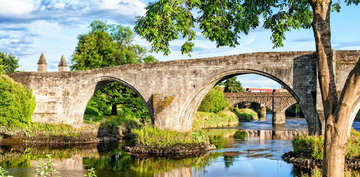 Brücke in Stirling in Schottland