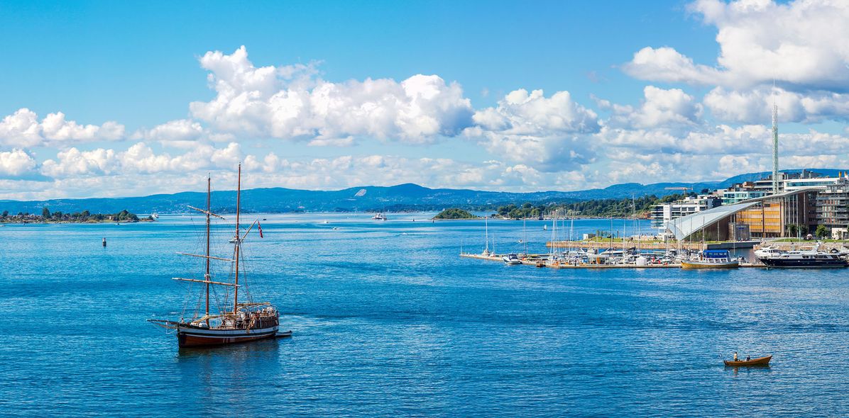 Hafen von Oslo in Norwegen
